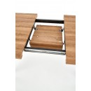 Стол обеденный HALMAR BERLIN орех/черный 160-220/85